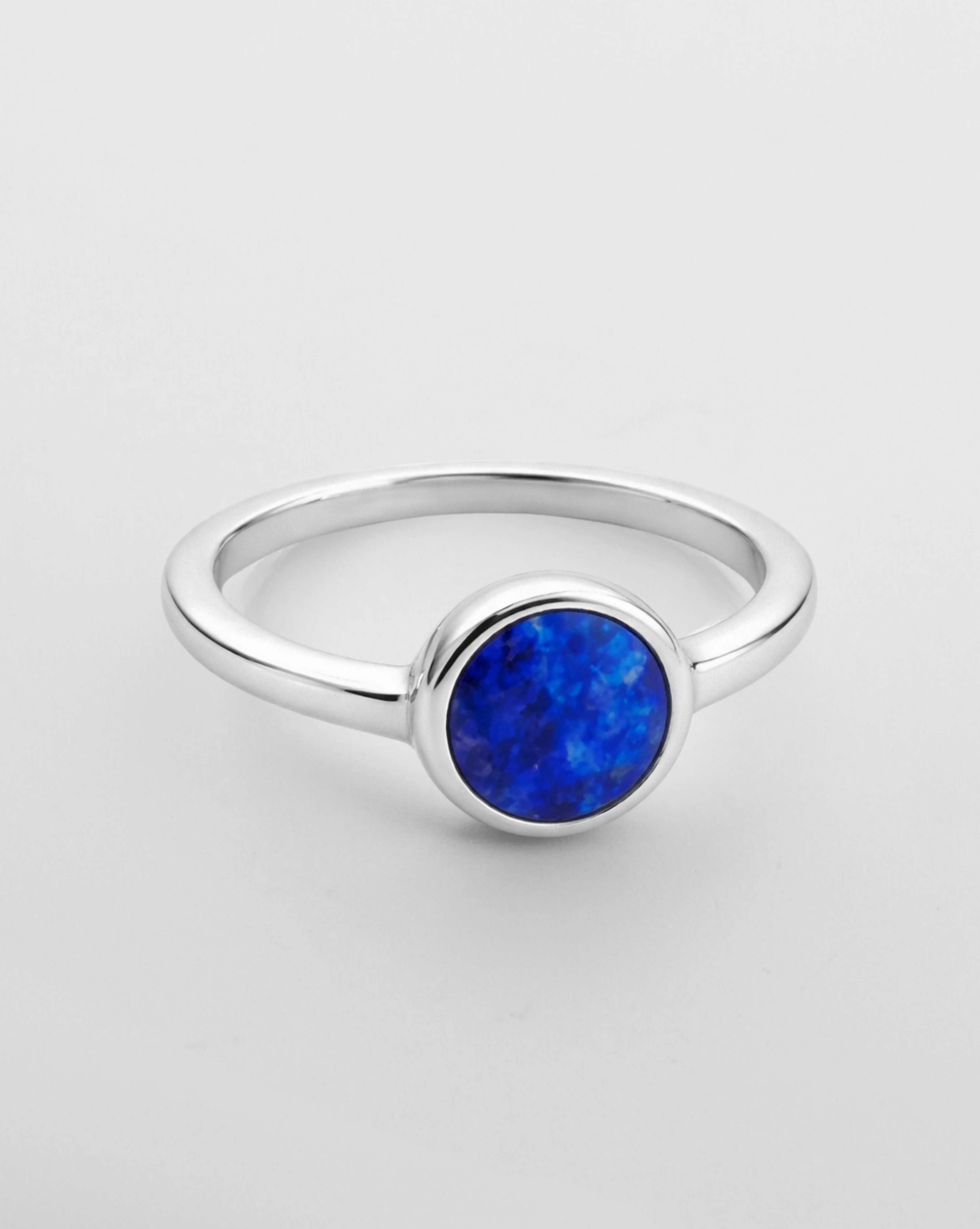 Anillo Moon Lapislázuli